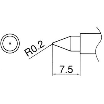 R0.2mm こて先 (EA304HE用) エスコ