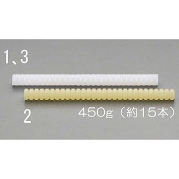450g ホットメルトスティック(白色半透明/約15本) エスコ