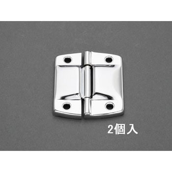 50x43mm ストップ付丁番(鉄/2個) エスコ