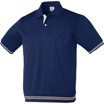 半袖リブポロ 26451 クロダルマ