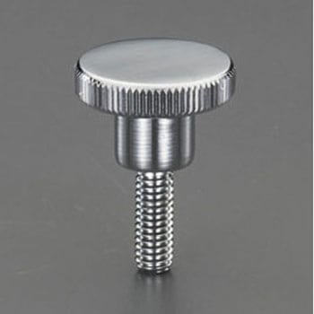 M8x20mm/Φ30mm ローレットノブ(雄ねじ/スチール製) エスコ