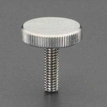 M5x10mm/Φ20mm ローレットノブ(雄ねじ/ステンレス製) エスコ