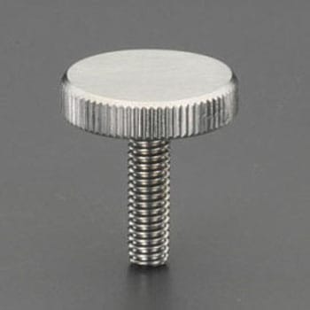 M8x20mm/Φ30mm ローレットノブ(雄ねじ/ステンレス製) エスコ
