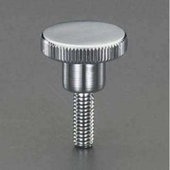 M6x16mm/Φ24mm ローレットノブ(雄ねじ/スチール製) エスコ