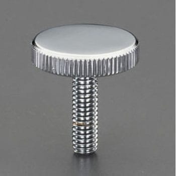 M4x10mm/Φ16mm ローレットノブ(雄ねじ/スチール製) エスコ