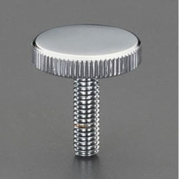 M6x30mm/Φ24mm ローレットノブ(雄ねじ/スチール製) エスコ