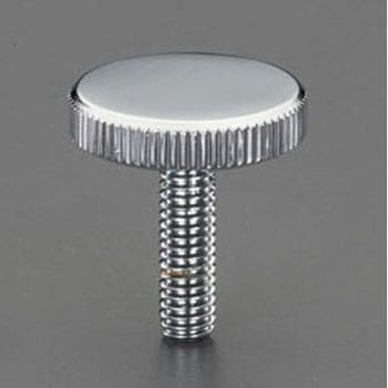 M8x20mm/Φ30mm ローレットノブ(雄ねじ/スチール製) エスコ
