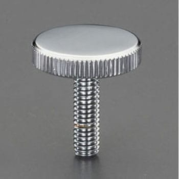 M8x30mm/Φ30mm ローレットノブ(雄ねじ/スチール製) エスコ