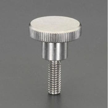 M4x10mm/Φ16mm ローレットノブ(雄ねじ/ステンレス製) エスコ