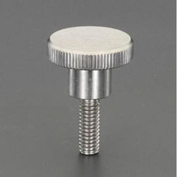 M5x16mm/Φ20mm ローレットノブ(雄ねじ/ステンレス製) エスコ