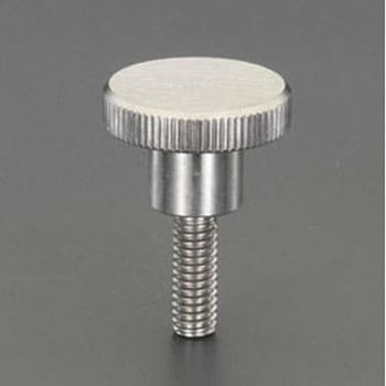 M5x20mm/Φ20mm ローレットノブ(雄ねじ/ステンレス製) エスコ