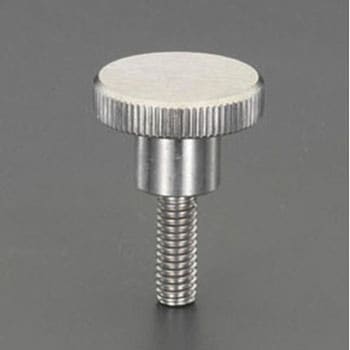 M6x16mm/Φ24mm ローレットノブ(雄ねじ/ステンレス製) エスコ