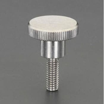 M6x25mm/Φ24mm ローレットノブ(雄ねじ/ステンレス製) エスコ