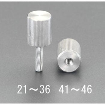 M5/Φ16mm 雌ねじノブ(ステンレス製) - エスコ