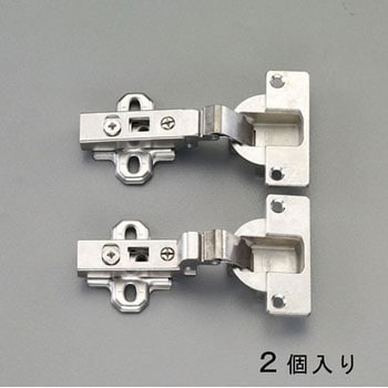 40mmカップ ワンタッチスライド丁番(全かぶせ/2個) エスコ