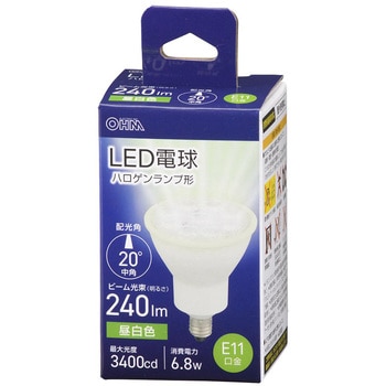 LED電球 ハロゲンランプ形 E11 中角タイプ オーム電機