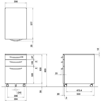 JX サイドキャビネット プラス(家具)