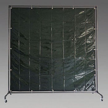 2000x2150mm 溶接作業フェンスセット(ダークグリーン) エスコ