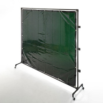 2000x2150mm 溶接作業フェンスセット(ダークグリーン) エスコ