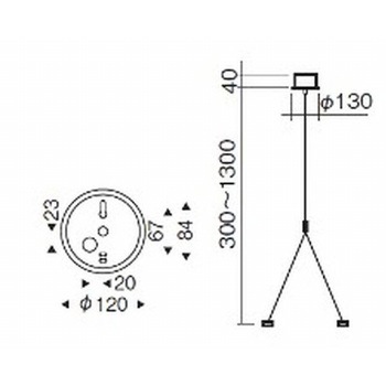 Design BASE series 吊具直付タイプ 給電部品付 ENDO(遠藤照明)