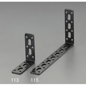 99x199x3mm 連結金具(スチール製・黒塗装) エスコ
