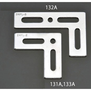 24x 65x65mm L型連結金具(スチール製) エスコ
