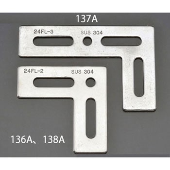 24x100x65mm L型連結金具(ステンレス製) エスコ