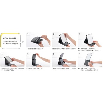 2WAYコンパクトスタンドナピュアミラー 堀内鏡工業