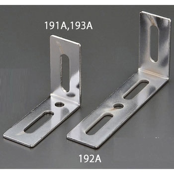 24 x60 x50mm L型連結金具(スチール製) エスコ