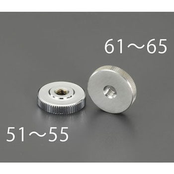 M4x 4mm ローレットナット(スチール製) エスコ
