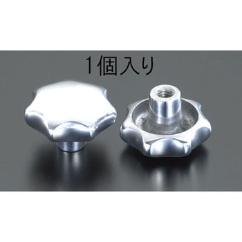 M10x18mm/Φ50mm 雌ねじノブ(アルミ製) エスコ