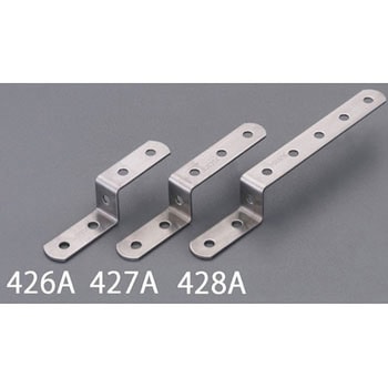 127 x 19mm Z型連結金具(ステンレス製) エスコ