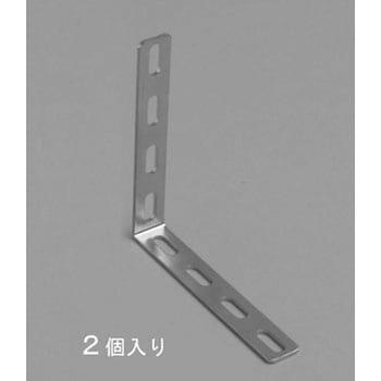 100x100x16mm 長穴金折(ステンレス製/2個) エスコ