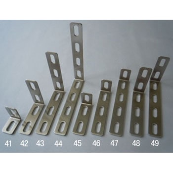 50x100x16mm 長穴金折(ステンレス製/2個) エスコ