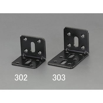 37x 37x2mm 連結金具(スチール製・黒塗装) - エスコ