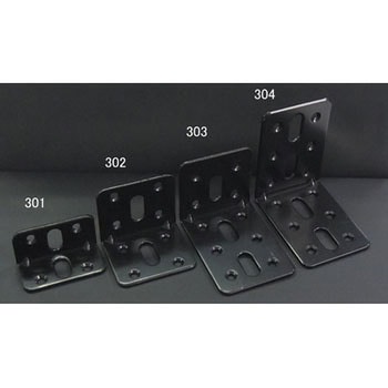 62x 62x2mm 連結金具(スチール製・黒塗装) エスコ