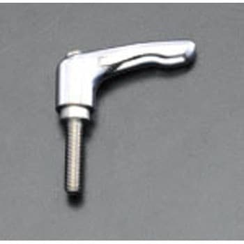 M6 x30mm 雄ねじクランプレバー(ステンレスネジ/クローム) エスコ