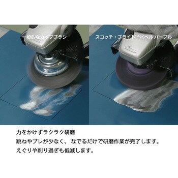 スコッチ・ブライト ベベル 不織布研磨材 電動グラインダー用 スリーエム(3M)