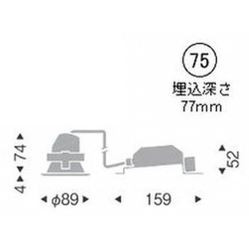 調光調色 一般型ベースダウンライト 700TYPE ENDO(遠藤照明)