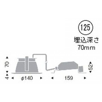 一般型ベースダウンライト 高気密SB形 1000TYPE ENDO(遠藤照明)