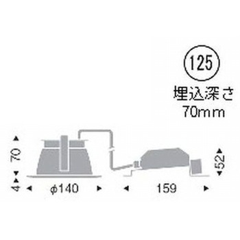 一般型ベースダウンライト 高気密SB形 1000TYPE ENDO(遠藤照明)