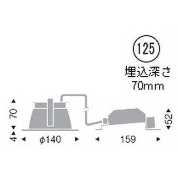 一般型ベースダウンライト 高気密SB形 700TYPE ENDO(遠藤照明)