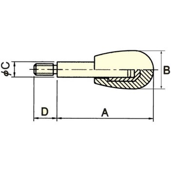 M12x200mm フェノールグリップ(ステンレス製) エスコ