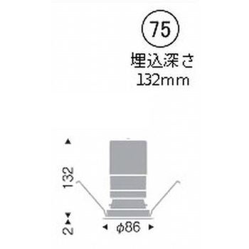 ベースダウンライト 白コーン C200 ENDO(遠藤照明)