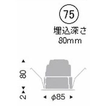 ベースダウンライト 白コーン 900/1200/1600TYPE ENDO(遠藤照明)