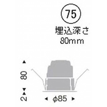 ベースダウンライト 白コーン 900/1200/1600TYPE ENDO(遠藤照明)