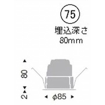 ベースダウンライト 白コーン 900/1200/1600TYPE ENDO(遠藤照明)