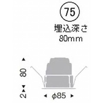 ベースダウンライト 白コーン 900/1200/1600TYPE ENDO(遠藤照明)
