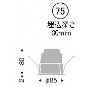 ベースダウンライト 白コーン 900/1200/1600TYPE ENDO(遠藤照明)
