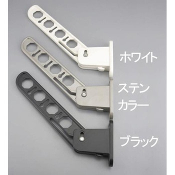 550×160mm ベランダ物干し[ブラック] エスコ